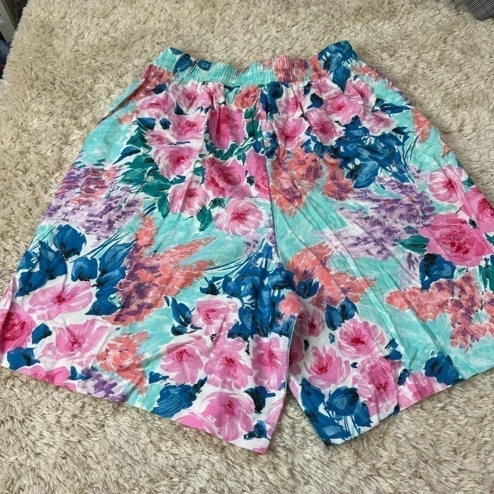 Vintage Sea Sun Womens Floral Shorts size Large - Picture 5 of 10
